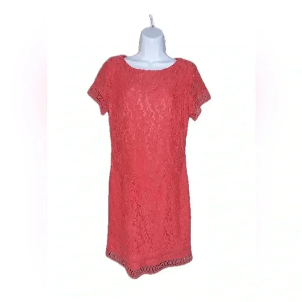 Coral lace size 10 or medium dress
